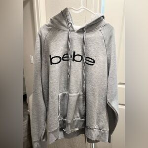 Bebe Light Gray Women’s / Men's Pullover Hoodie 3X - Like New